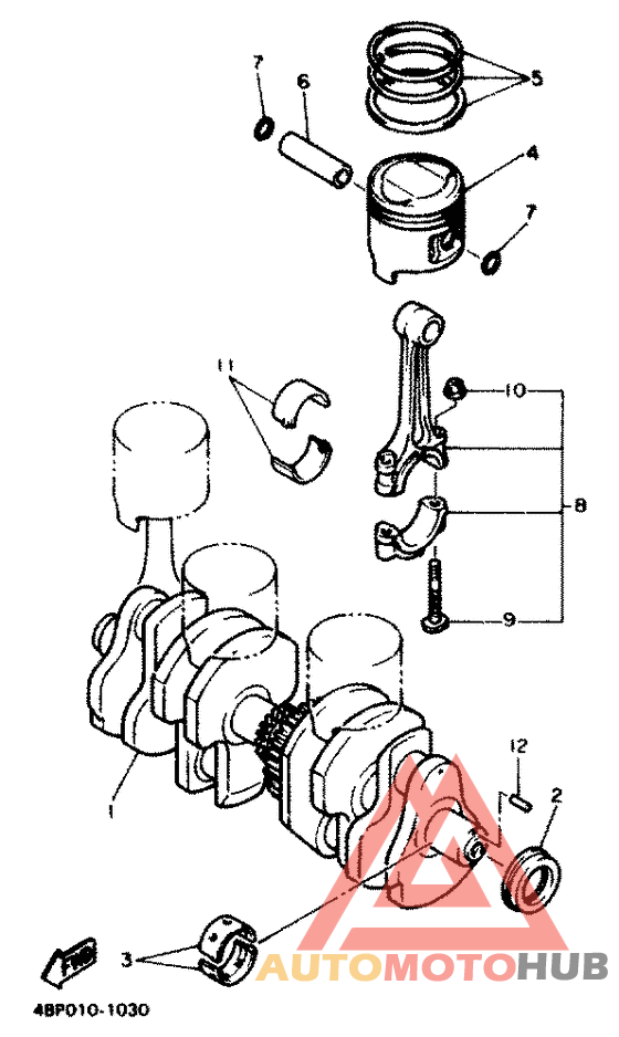 Crankshaft . piston