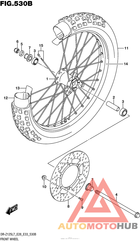 Front Wheel (Dr-Z125L E28)