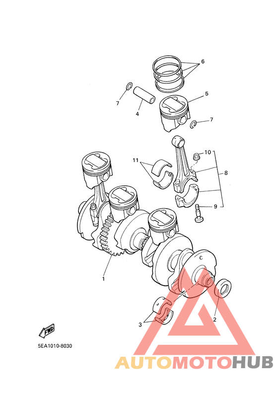Vilebrequin & piston