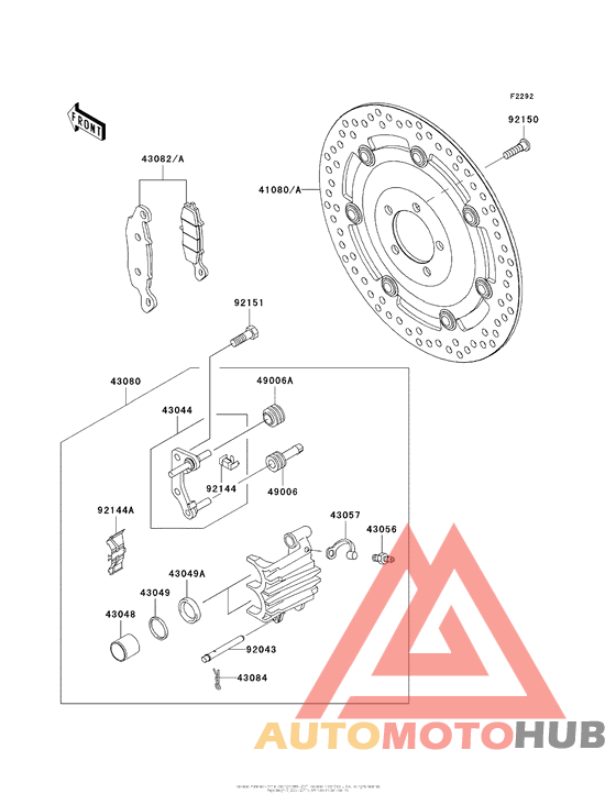 Передний тормоз