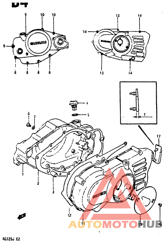 Crankcase cover ass`y  (v