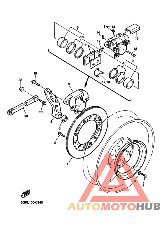 Передний суппорт