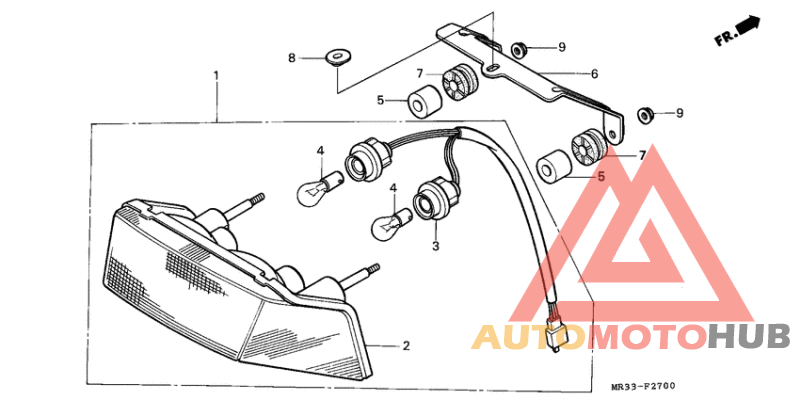 Taillight unit ass`y