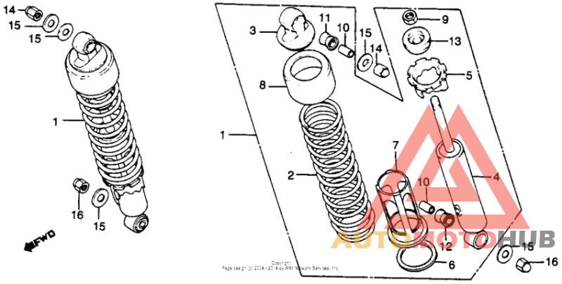 Задние амортизаторы
