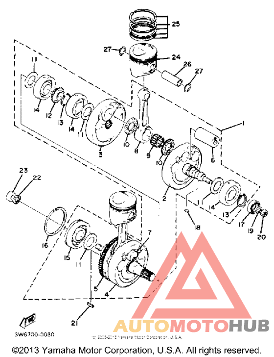 Crankshaft-piston