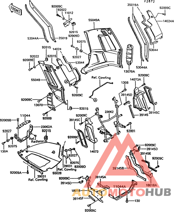 Cowling lowers(1/2)(zg1000-a7/a8)