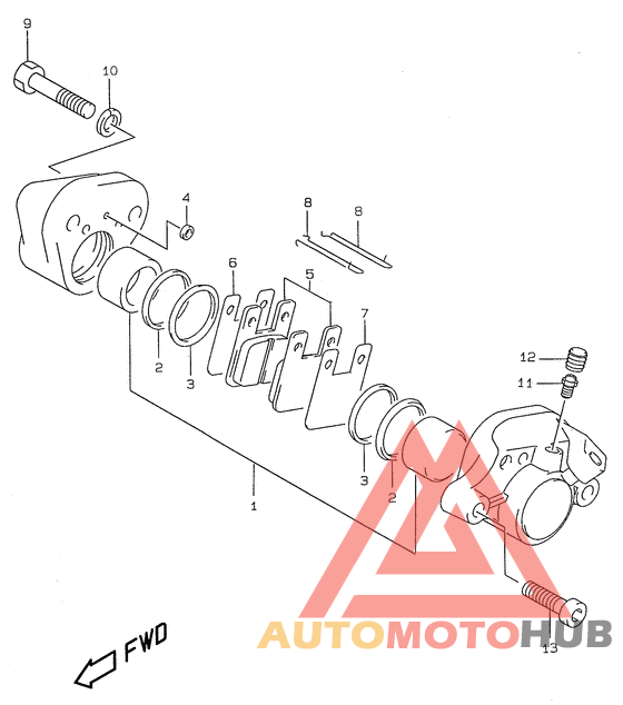 Задний суппорт