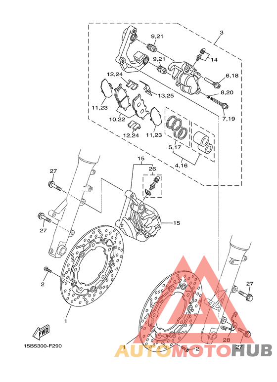 Передний суппорт