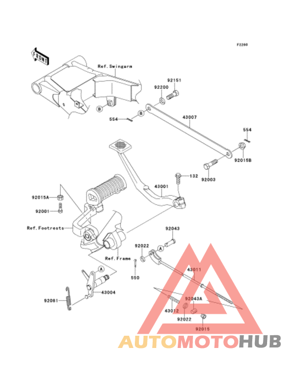 Педаль тормоза
