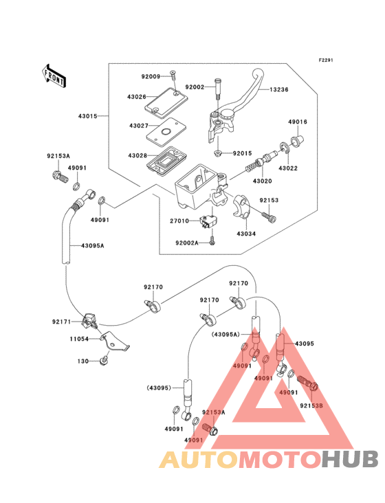 Front master cylinder(a7f/a8f)