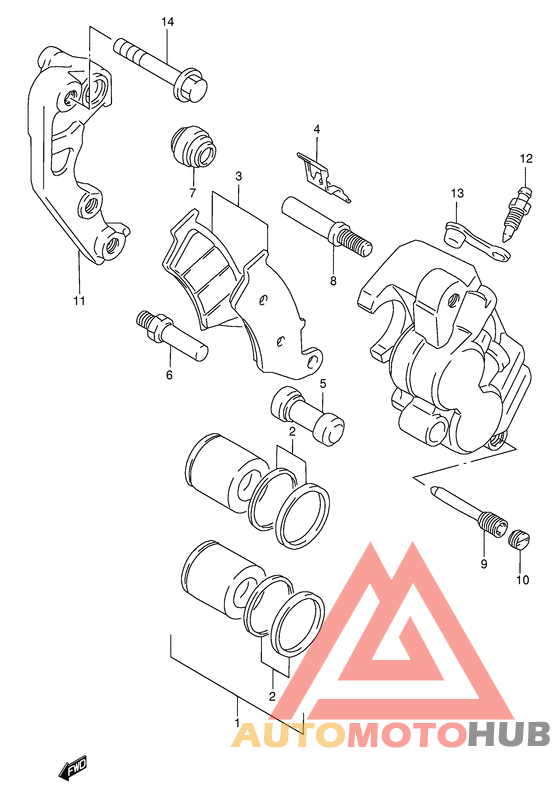 Передний суппорт
