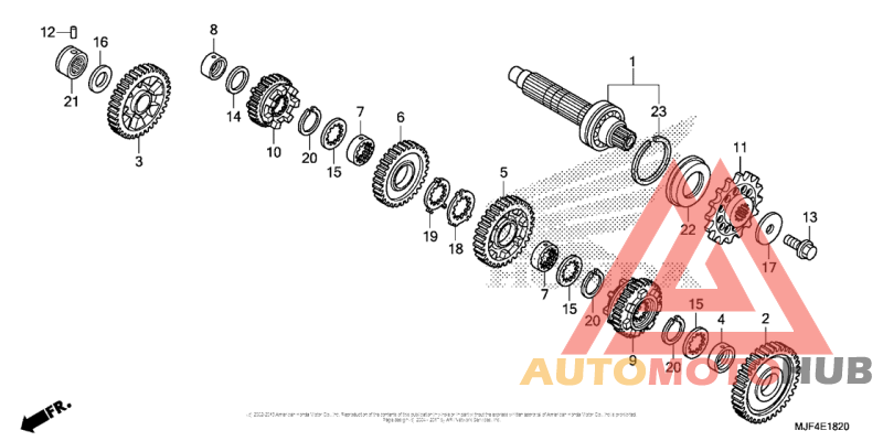 Transmission (Ctx700Nd) (Countershaft)