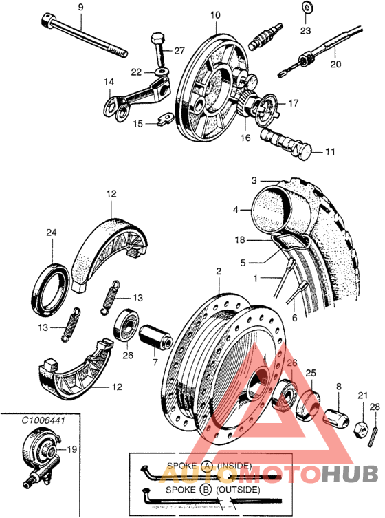 Переднее колесо