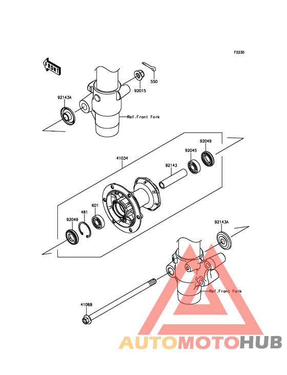Переднее колесо