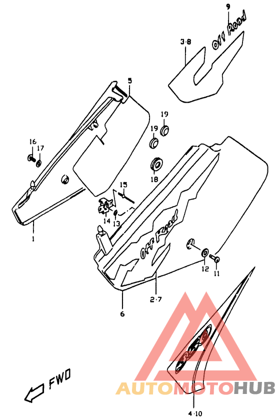 Обтекатель задний