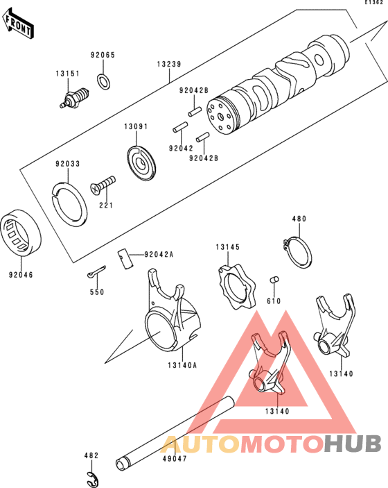 Change drum/shift fork