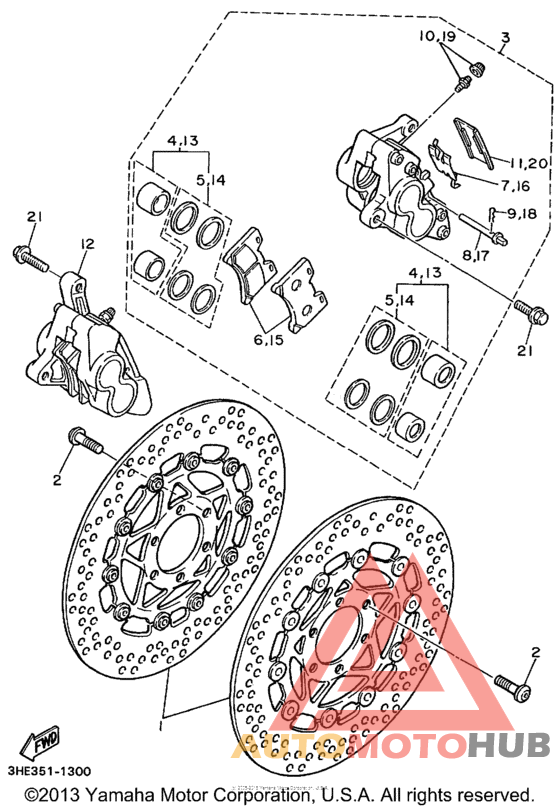 Передний суппорт