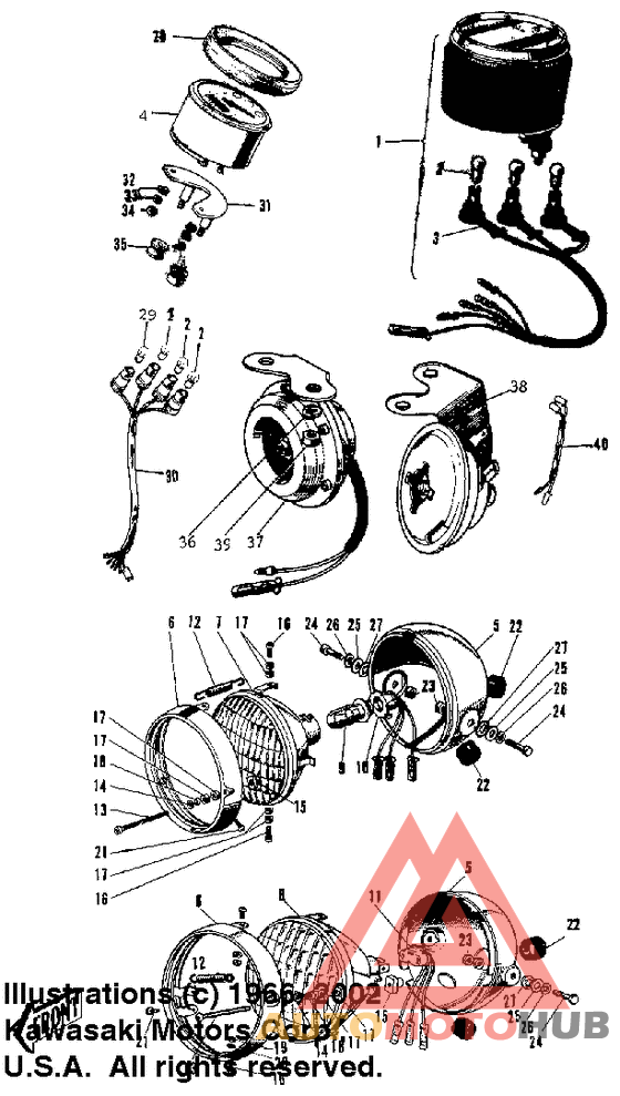 Meter/headlight