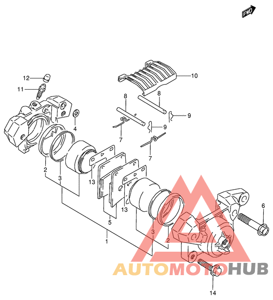 Задний суппорт