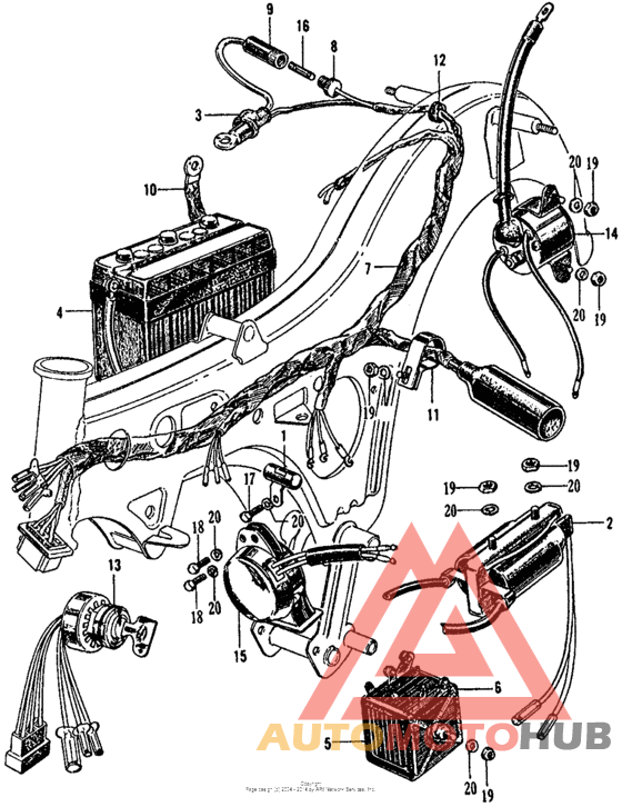 Ca160 wire harness + battery