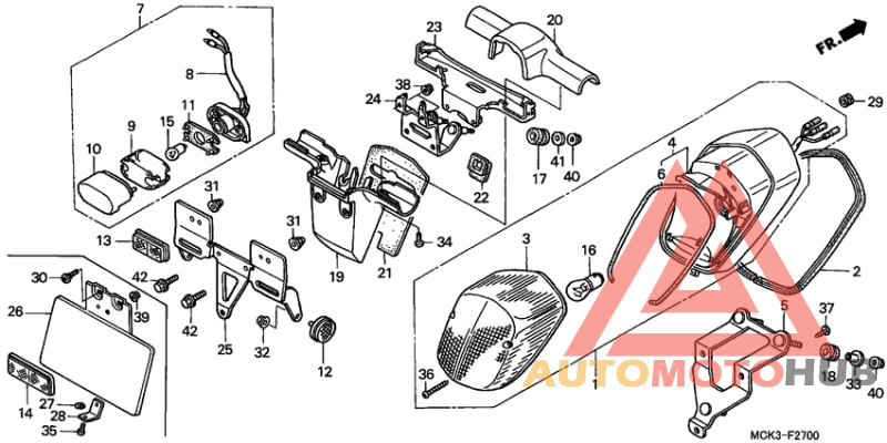 Taillight unit ass`y
