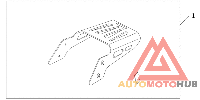 Dlx chrome rear carrier