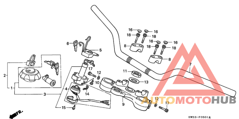 Handle pipe/top bridge