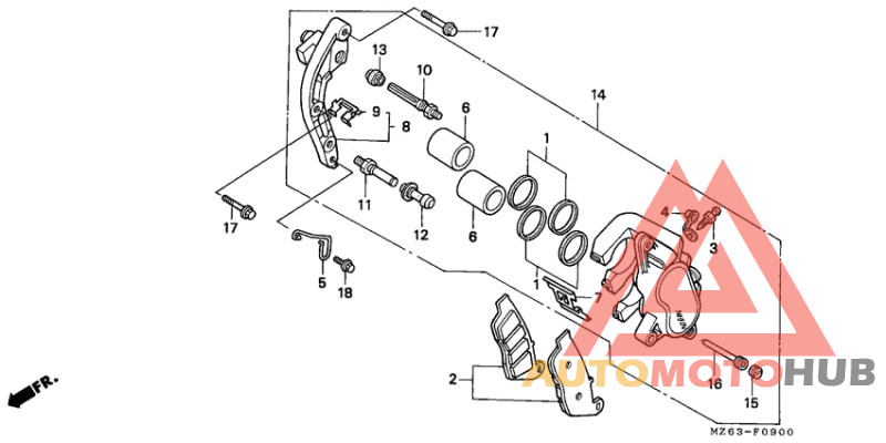Передний суппорт