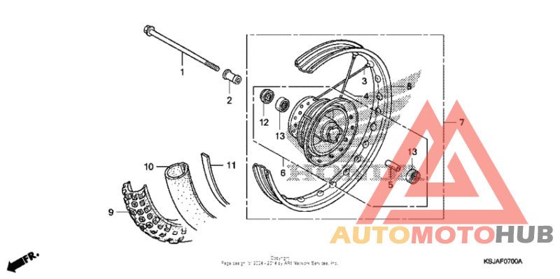 Переднее колесо