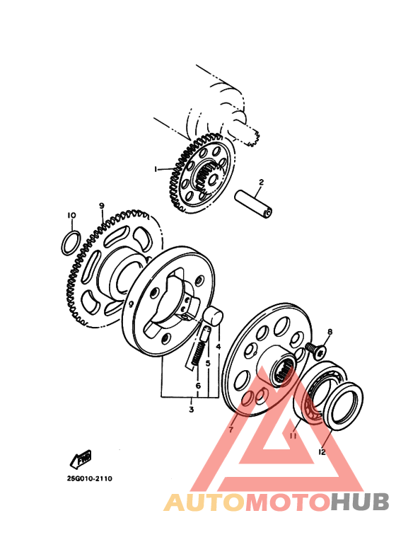 Starter clutch outer assy