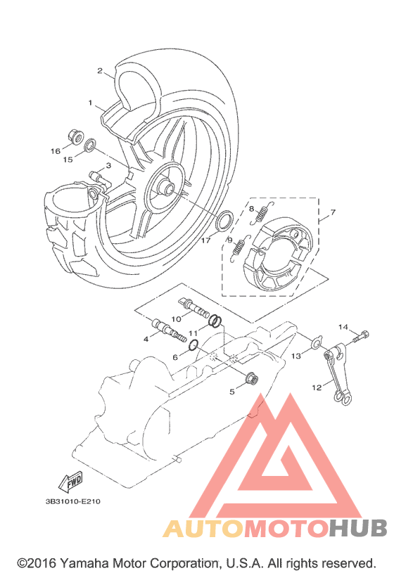 Переднее колесо