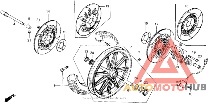 Переднее колесо