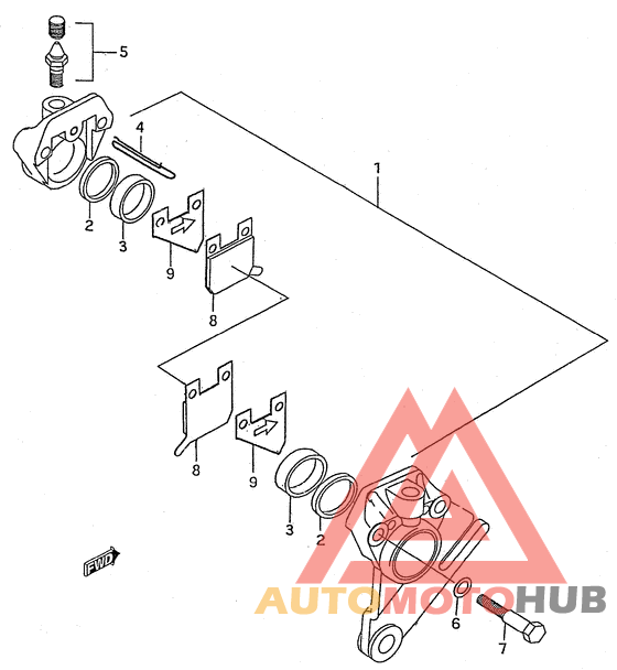 Задний суппорт