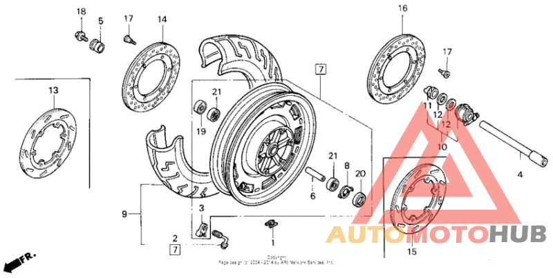 Переднее колесо