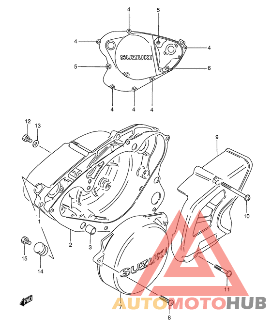 Crankcase cover ass`y  (v