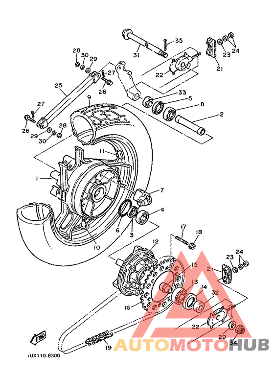 Переднее колесо