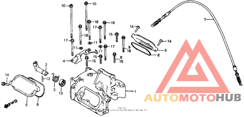 Cylinder head cover 81-82