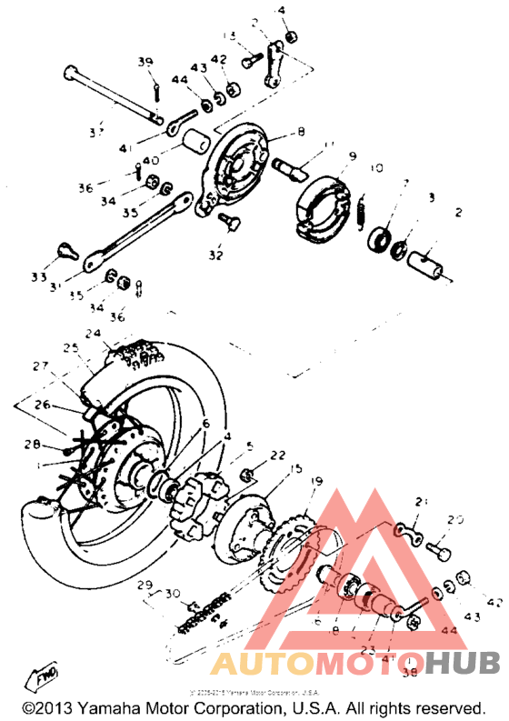 Переднее колесо