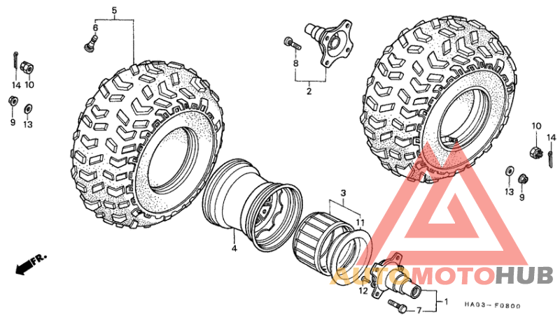 Rear wheel complete assy