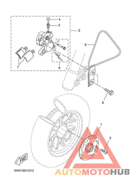 Передний суппорт