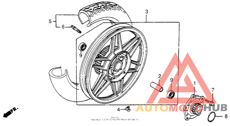 Переднее колесо