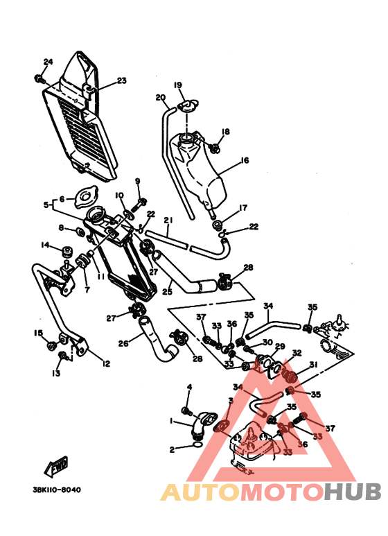 Радиатор и шланг