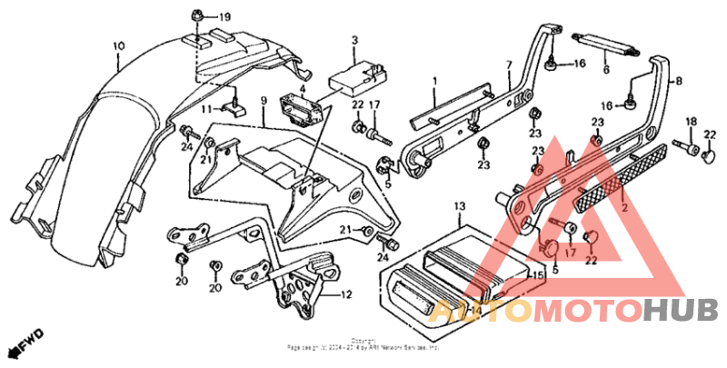 Задний бампер