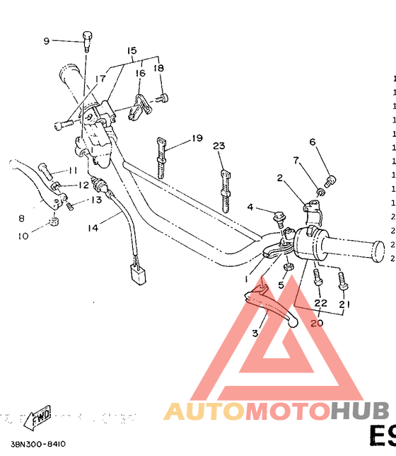 Handle switch. lever