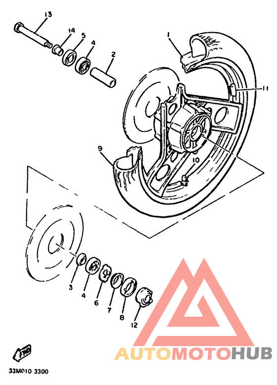 Переднее колесо