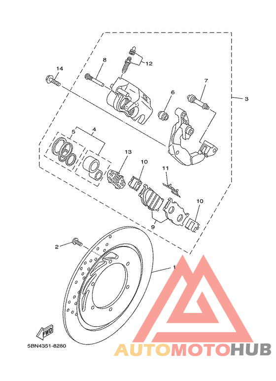 Передний тормоз