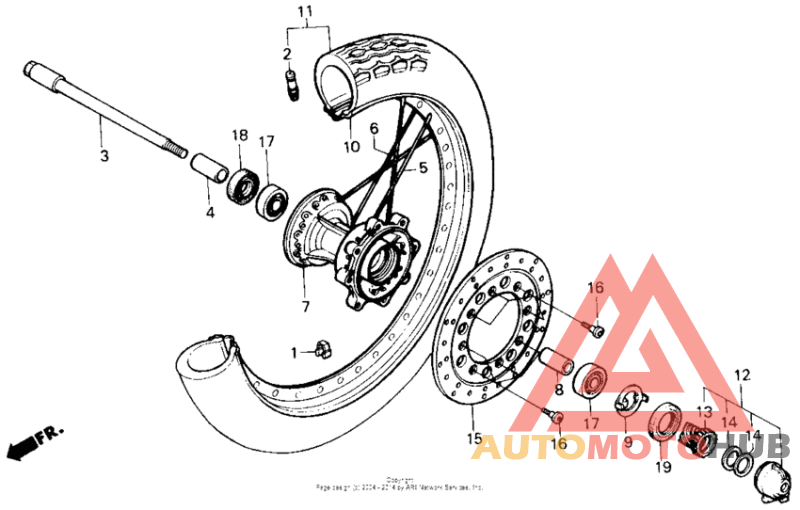 Переднее колесо