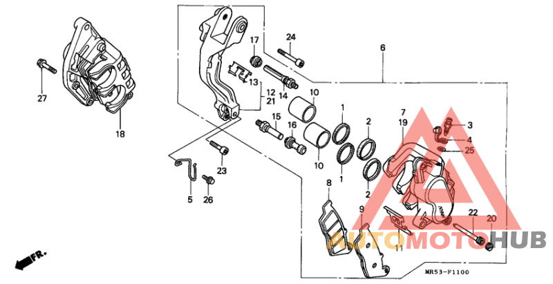 Передний суппорт