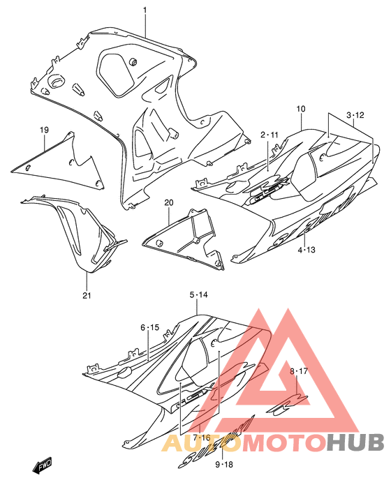 Under cowling body