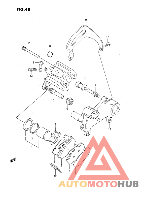 Задний суппорт